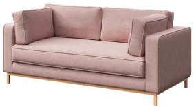 Jasnoróżowa aksamitna sofa 192 cm Celerio – Ame Yens