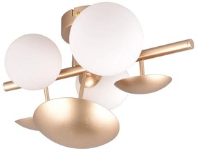 Kinkiet w biało-złotym kolorze Bubble – Trio Select