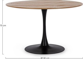 Metalowy okrągły stół ø 120 cm Bloom – Yes Everyday