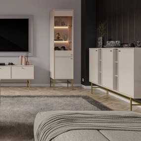 Komoda TORINO 158 cm do Salonu Sypialni Odcienie beżu