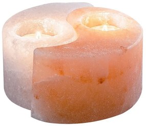 Rabalux 76035 świecznik solny Soluna, pomarańczowo-biały