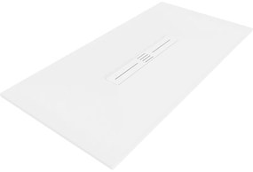 Mexen Toro brodzik prostokątny SMC 150 x 80 cm, biały, maskownica biała - 43108015-W