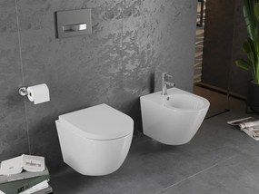 Mexen Lena miska wc Rimless z deską wolnoopadającą twarda, duroplast, biała połysk - 30220200