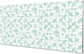 Panel szklany do Kuchni Nowoczesne Sześciany 3D