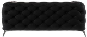 Czarna aksamitna sofa 185 cm Chelsea – Ropez