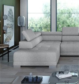 Narożnik CAMPO XL z elektryczną regulacją siedziska Lewostronny w tkaninie MEMPHIS 16 WERSAL