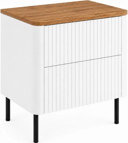 Szafka łazienkowa 60, Biały, blat dąb craft, nogi czarne, 60,8 x 44,2 x 65 cm