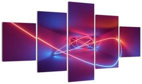 Obraz nowoczesnej abstrakcji (125x70 cm)
