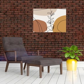 Obraz na szkle - Kształty Boho (70x50 cm)