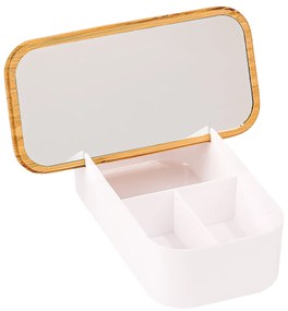 Organizer kosmetyczny z lustrem Bamboo, 26 x 13 x 7 cm