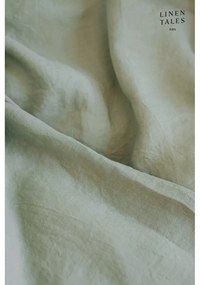 Dziecięce zielone lniane prześcieradło Linen Tales Nature, 60x120 cm