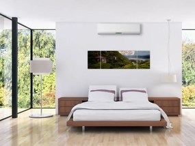 Obraz krajobrazu z księżycem (170x50 cm)