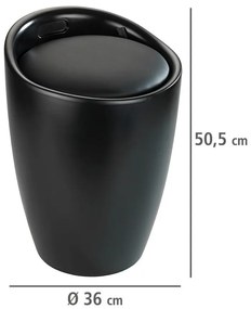 Kosz na pranie z siedziskiem CANDY, 2w1, WENKO
