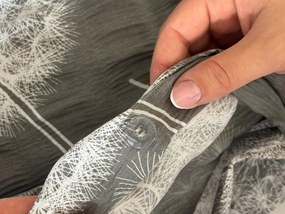 PrzytulneMieszkanie.pl PrzytulneMieszkanie.pl Krepa pościel DANDELION BLEND szara Rozmiar pościeli: 70 x 90 cm | 140 x 200 cm