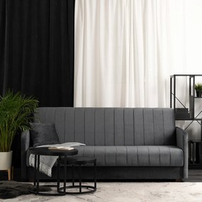 Zestaw Dwuosobowa Sofa PORTO i Fotel Wypoczynkowy PORTO Szary do Salonu Nowoczesny