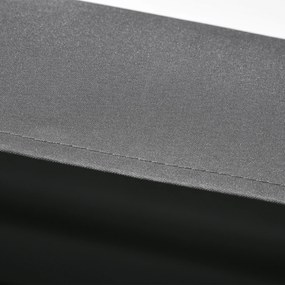 Outsunny Huśtawka Hollywood dla 2 osób, ogrodowa z regulowanym dachem, do 220 kg, 145 x 116 x 172 cm, Ciemnoszary