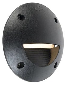 Zewnetrzna Nowoczesny zewnętrzny klosz ścienny czarny z LED IP65 - Leti Nowoczesny Oswietlenie zewnetrzne