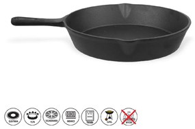 Żeliwna patelnia do grillowania ø 25 cm LITINA – Orion