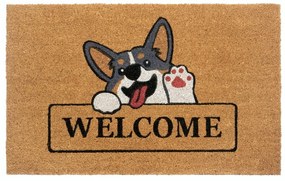 Wycieraczka z włókna kokosowego 75x45 cm Welcome &amp; Dog – Hanse Home
