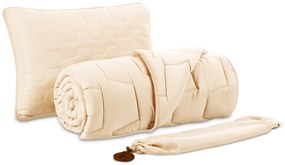 Zestaw poduszka i kołdra AdaptiveGo 140x200 cm kremowy