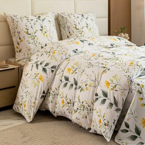 PrzytulneMieszkanie.pl PrzytulneMieszkanie.pl Pościel z mikrofibry CITRUS GARDEN białe Rozmiar pościeli: 2 szt 70 x 90 cm | 200 x 220 cm