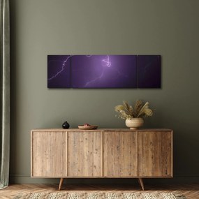 Obraz błyskawicy na niebie (170x50 cm)