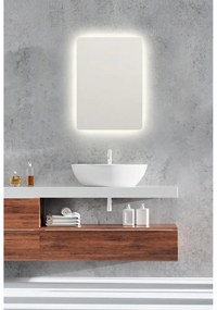 Lustro ścienne z oświetleniem 50x70 cm Luna – Mirrors and More