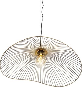 Designerska lampa wisząca mosiądz 64 cm - Pia