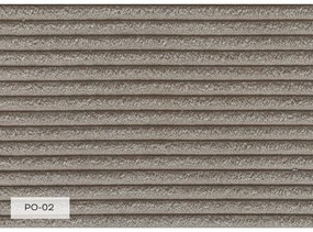 Szarobrązowy sztruksowy szezlong (prawostronny) Chic Charlotte – Miuform