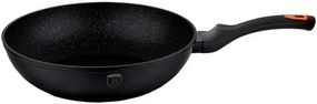 Czarny aluminiowy wok 28cm - Ibrok 3X