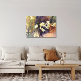 Obraz - Białe magnolie, malarstwo (70x50 cm)