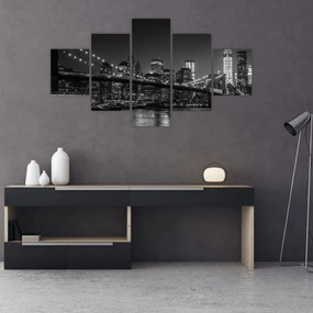 Obraz mostu Brooklyn Bridge w Nowym Jorku (125x70 cm)