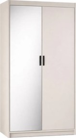 Kaszmirowa szafa dwudrzwiowa z lustrem H0-K78