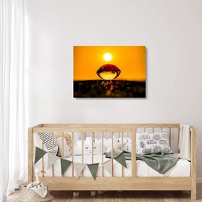 Obraz na szkle szklanej kropli (70x50 cm)