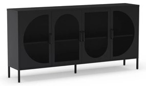 Czarna komoda 160x90 cm Tayra – Marckeric
