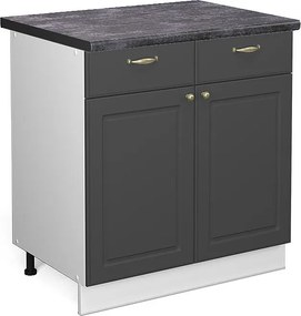 Szafka dolna do kuchni antracytowo-złoty 80x60x82 fame-line