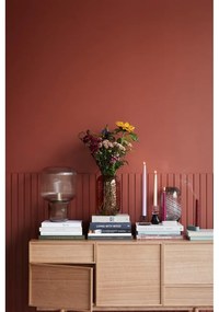 Brązowa lampa stołowa ze szklanym kloszem (wysokość 42 cm) Pirum – Hübsch