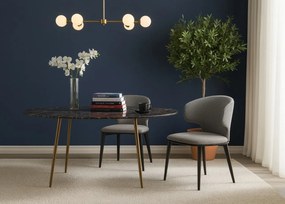 Stylowe krzesło Serene, które łączy miękką tkaninę z wygodą i solidnym wykonaniem, idealne do wnętrz z charakterem.