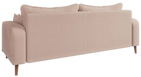 Beżowa sztruksowa sofa 220 cm Beata – Ropez