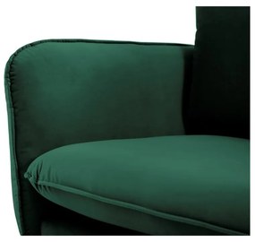 Zielona aksamitna sofa Cosmopolitan Design Vienna, 200 cm