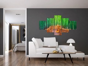 Obraz - Japoński las bambusowy (125x70 cm)