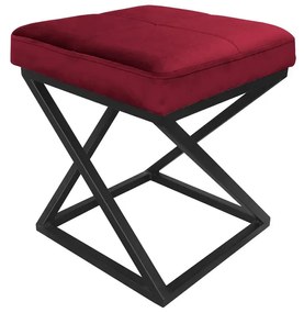 Pufa ZAZU 2 MG VELVET bordowa ATOS