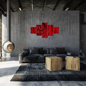 Obraz - szczegół róży (125x70 cm)
