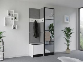 Garderoba EDEN 11 Biały + Szary