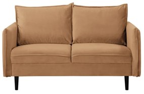 Brązowa aksamitna sofa 138 cm Juli – Ropez