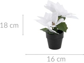 Gwiazda betlejemska sztuczna w doniczce, wys. 18 cm