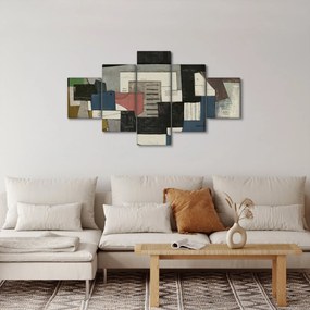 Obraz - Abstrakcja, kubizm (125x70 cm)