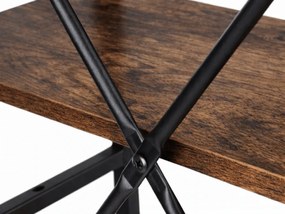 Regał TAYLOR 4 półki 147x60 cm, rustykalny brązowy