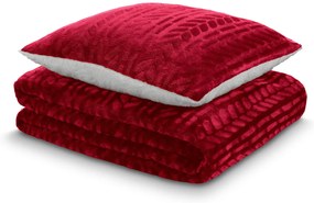 KOC I PODUSZKA WARM HUG 130x190 cm SOFT PINK 3