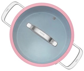 Garnek aluminiowy z pokrywką/z nieprzywierającą powierzchnią odpowiedni na indukcję 5,5 l Meda 3.0 – FABINI